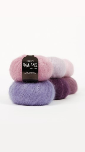 Drops Kid-Silk mohér hodvábne ecru (01)