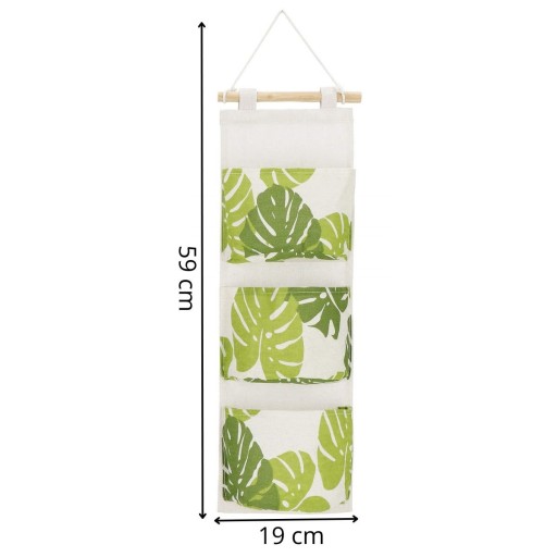 ZÁvesný ORGANIZÁTOR NA NÁSTENNÉ HRAČKY DO KÚPEĽNE 3 VRECKÁ 59x19 cm