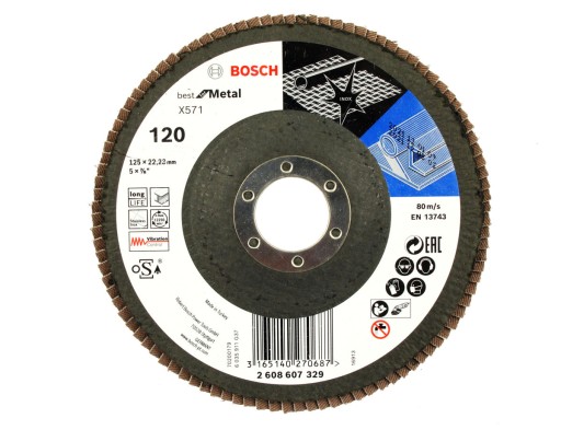 BOSCH KOTOUČ KLAPKA 125mm GR.120 NA KOV