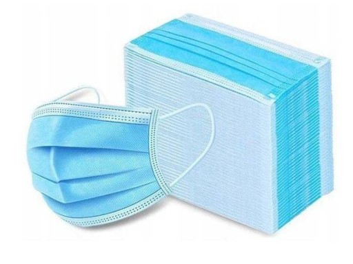 HYGIENICKÉ MASKY MASKY OCHRANNÁ MASKA 50 KS JEDNORÁZOVÉ