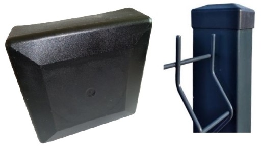 Vonkajšia krytka na profil, krytka, krytka, krytka, 100x100, ČIERNA