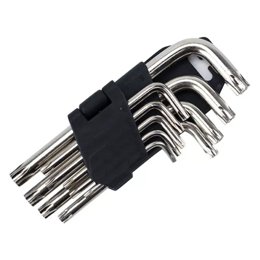 SADA KĽÚČOV TORX 1,5-10 9 kusov SILNÉ KĽÚČE TORX