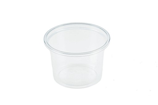 Priehľadné okrúhle plastové nádoby na omáčku 100ml - 100 ks.