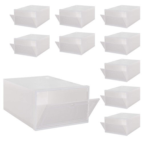 BOX ORGANIZÁTOR NÁDOB NA OBUV S KLAPOU NA ŠATNÍK 33x23,5x13,5cm
