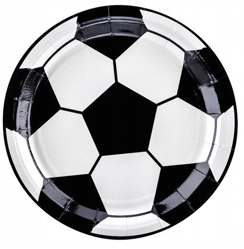FUTBALOVÉ papierové taniere k narodeninám, 18 cm