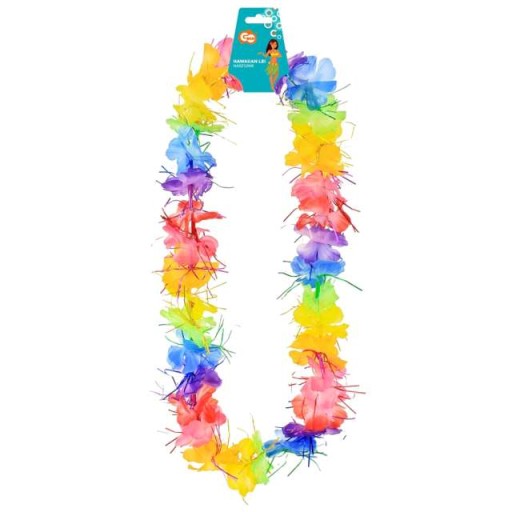 Havajský NÁHRDELNÍK ALOHA, mix, strapce, farebný