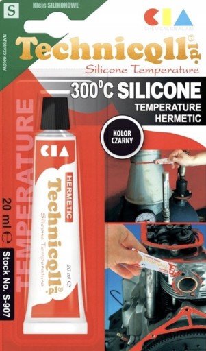 VYSOKOTEPLOTNÝ SILIKÓN. TECHNICQL BLACK HERMETIC S907