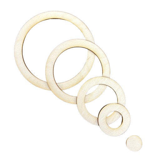 DREVENÝ Prsteň DREAMCATCHER PRSTEŇ SET 4 ks.
