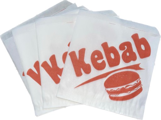 Papierová taška + PE KEBAB 15x16cm 250 ks