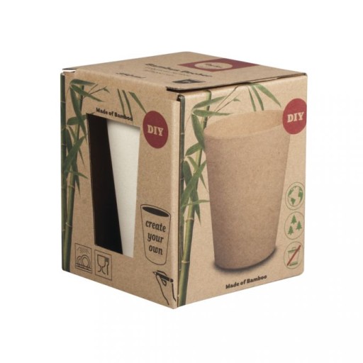 BAMBUSOVÝ HRNÍČEK NA PRISPÔSOBENIE DIY 350ml KREATÍVNY hrnček PRE DETI