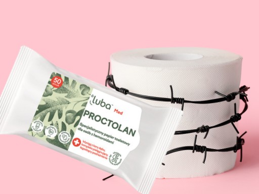 Luba Proctolan vlhčený papier 50 ks s chlopňou