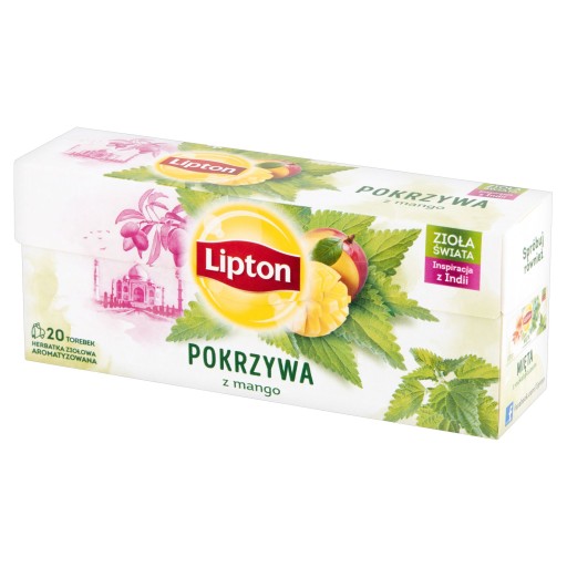 Lipton Herbs of the World bylinkový čaj Žihľava s mangom 20 sáčkov 26g