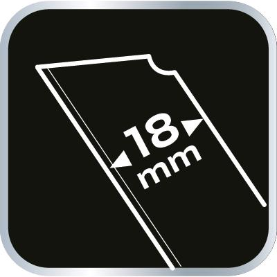 Vymeniteľné zlomené čepele 18 mm, 10 ks.