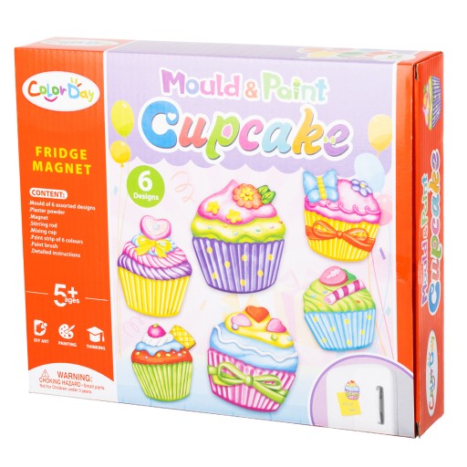 Magnety na chladničku DIY muffiny Cupcakes DIY kreatívna sada magnetov