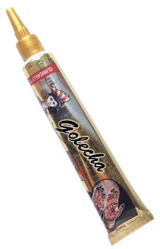 GOLECHA Henna na tetovanie ČIERNA v tube Mehandi 25 g bez PPD Original