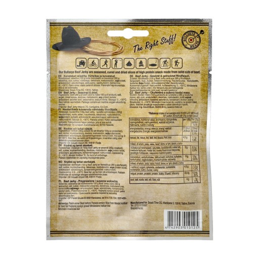 BULLSEYE MEATS HOVÄDZIE JERKY CLASSIC 25 g