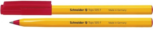ČERVENÉ tradičné olejové guľôčkové pero SCHNEIDER TOPS 505F