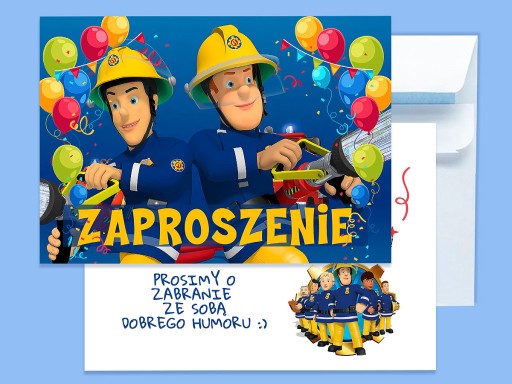 HASIČ SAM POZVÁNKA NA NARODENINY DIEŤAŤA + OBÁLKA ZDARMA
