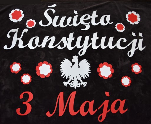 Vlastenecká dekorácia kvety na tabuli záves leták