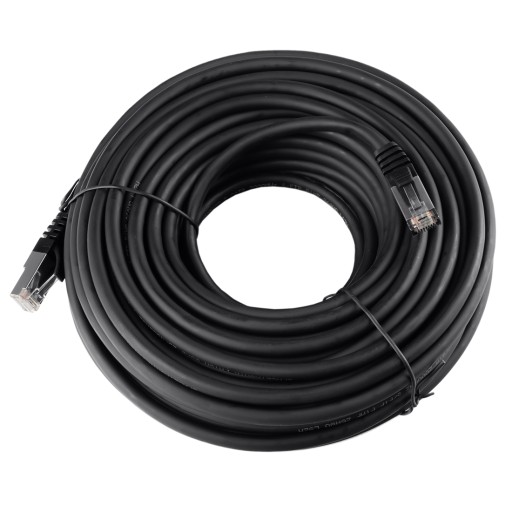 RJ45 CAT8 S/FTP kábel AWG26 CU LSZH čierny 1m