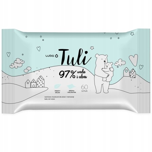 LUBA vlhčené obrúsky schúli deti vodu a aloe