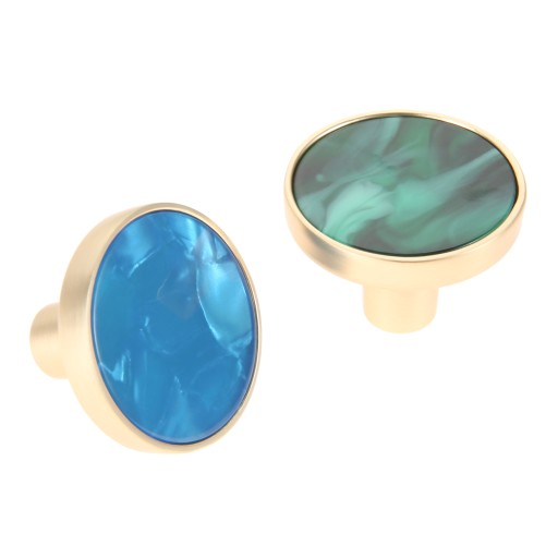 Knoflík Vešiak ALISMA nábytková úchytka modrá 32mm