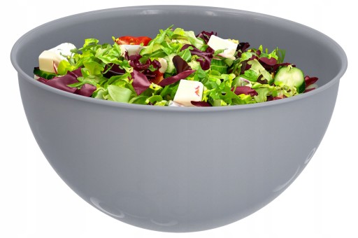 MISKY PLASTOVÁ MISKA, šedá kuchyňa, 3l, na šľahanie a miešanie, svetlá