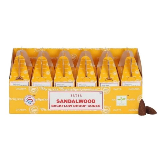 Vonné tyčinky Satya Backflow Dhoop - Santalové drevo