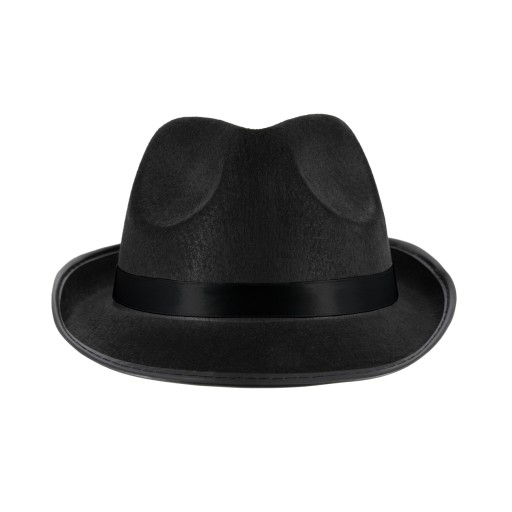 Čierny večerný klobúk Mafia Gentleman, 58 cm