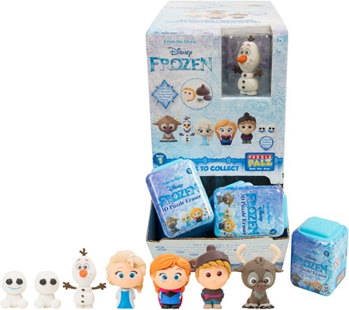 Frozen gumy figúrky 3D puzzle prekvapenia