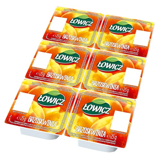 Broskyňový džem Łowicz 6x25 g
