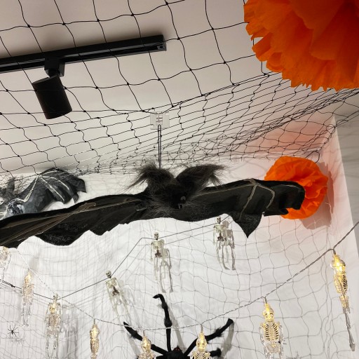 DEKORATÍVNA SIEŤ PIDER WEB HALLOWEENSKÉ OZDOBY BALÓNKY VANEC PIDER BAT