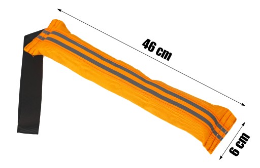 Pískacia hračka pre psa, OXFORD FABRIC GRY, reflexná, veľká, 46 cm