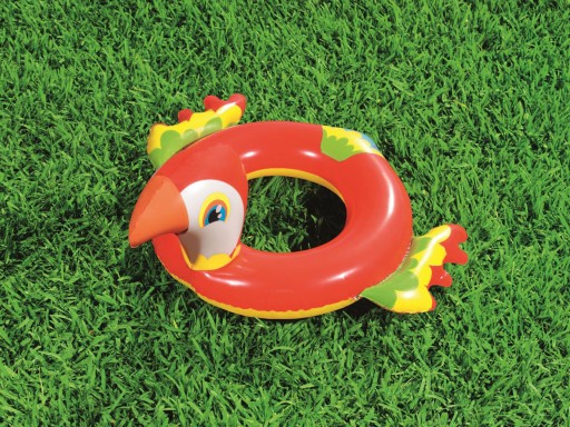 PARROT, ľahký nafukovací krúžok na plávanie pre deti