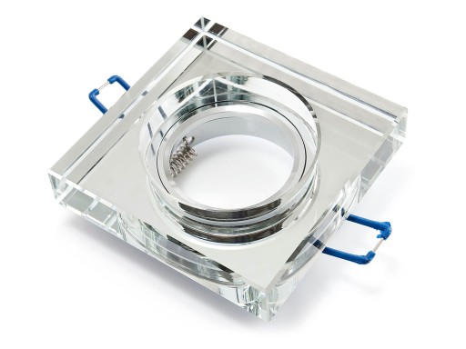 SET PEVNÝCH SKLENÝCH HALOGÉNOVÝCH SVIETIDIEL + 9W LED ŽIAROVKA + GU10 3000K