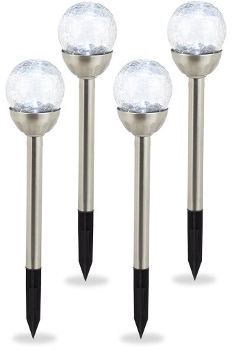 SOLÁRNE ELEKTRICKÉ LAMPY VÝKONNÉ ZÁHRADNÉ LAMPY GUĽOVÉ LED LAMP