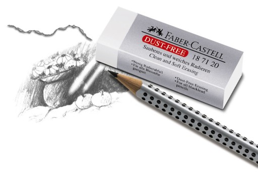 GUMA Faber-Castell na VYMAZÁVANIE ceruziek a pasteliek NÁDHERNE VYMAZÁ MÄKKÉ