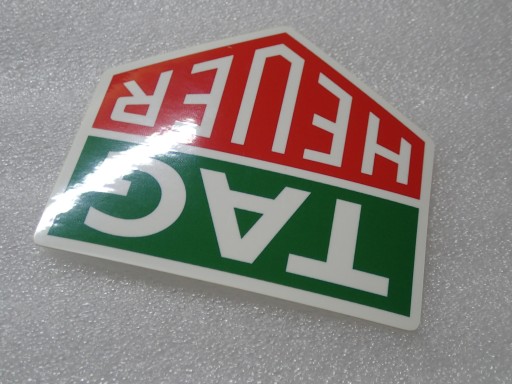 NÁLEPKA F1 WEC PORSCHE TAG HEUER LOGO NÁLEPKA 9 x 7,7 cm