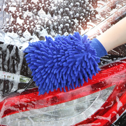 MIKROFIBER RUKAVICE JEMNÁ HUBKA NA UMÝVANIE VAŠEJ AUTOLAKY AMIO