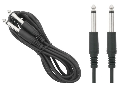 KÁBLOVÁ ZÁSTRČKA 6,3mm - ZÁSTRČKA JACK 6,3mm MONO 3m