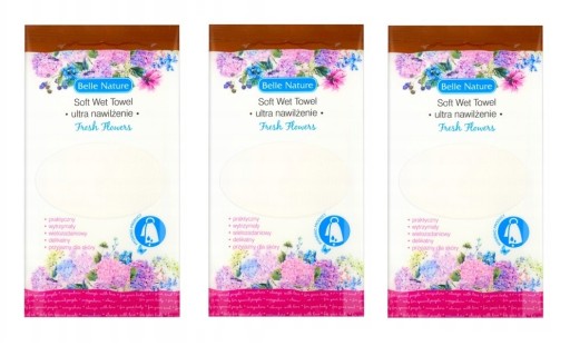 3xBelle Nature mikrovláknový uterák s kvetinovou vôňou