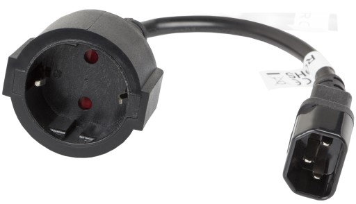 Napájací kábel IEC adaptér Adaptér 320 C14 20cm SCHUKO UPS zásuvka