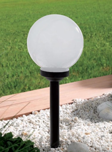 KULA biela vstavaná solárna lampa VOLTENO, 53 cm