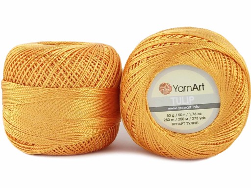 Šnúrka YarnArt Tulip 50 g 250 m farba 431 svetlo oranžová