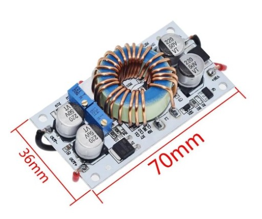 KROKOVACÍ MENIČ NAPÄTIA 8,5-48V-->10-50V 10A 250W