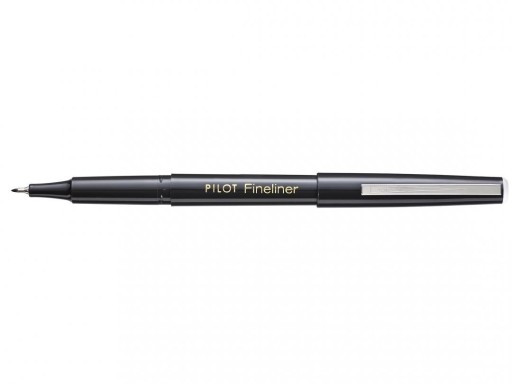 Fixka na vlákno Fineline Pilot - čierna, 0,4 mm