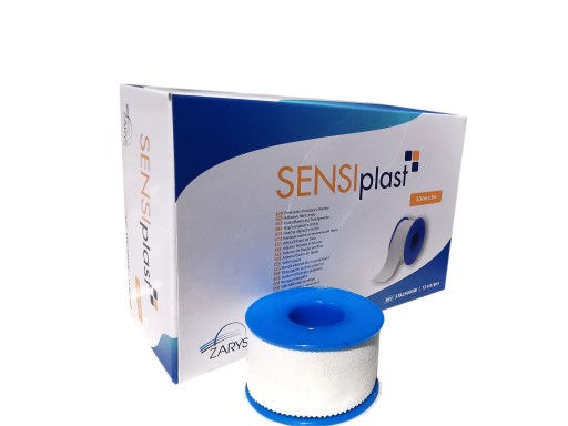 Biele lepidlo na textílie Sensiplast 2,5 cmx 5 m 1 ks