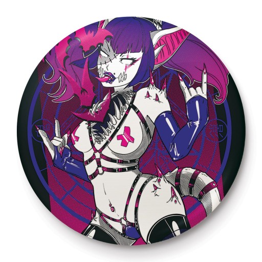 Pinku Kult Metal Vampiric Succubus pin