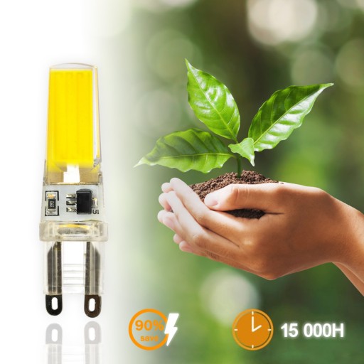 LED KAPSULOVÁ žiarovka MINI G9 5W = 50W 4000K Neutrálna farba COB 230V