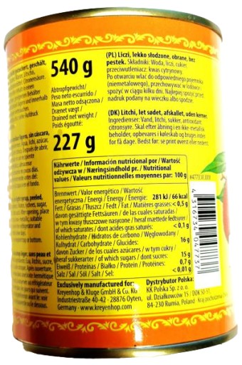 LIČE ĽAHKO SLADENÉ 540g DIAMANTOVÉ Liči, lúpané, bez semien!